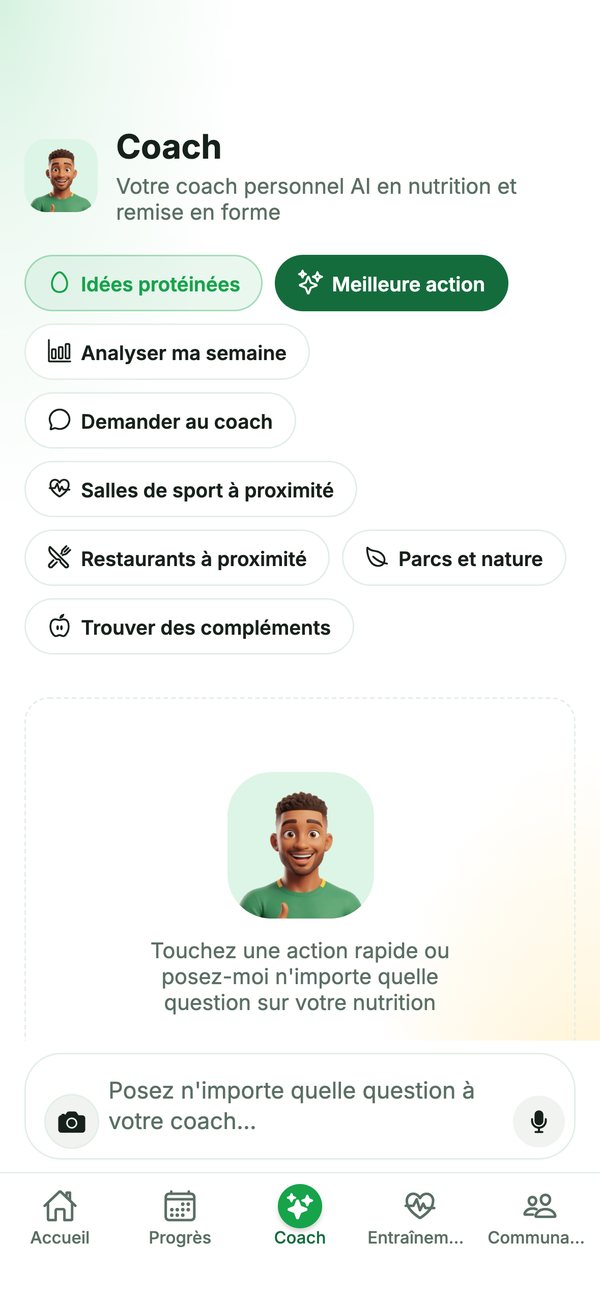 Écran du coach IA