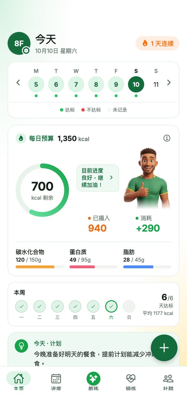 CalSpark 今天页面